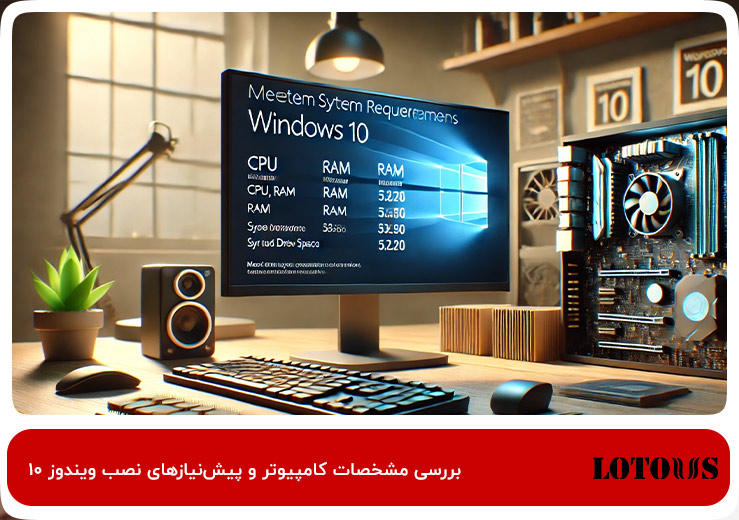 بررسی مشخصات کامپیوتر و پیش‌نیازهای نصب Windows 10