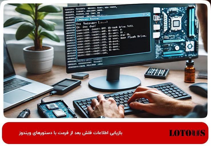 بازیابی اطلاعات فلش با cmd