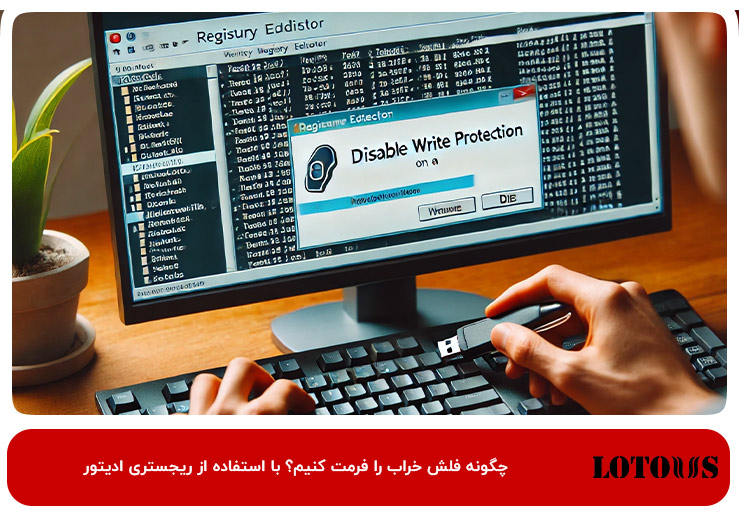 چگونه فلش خراب را فرمت کنیم؟ با استفاده از Registry Editor